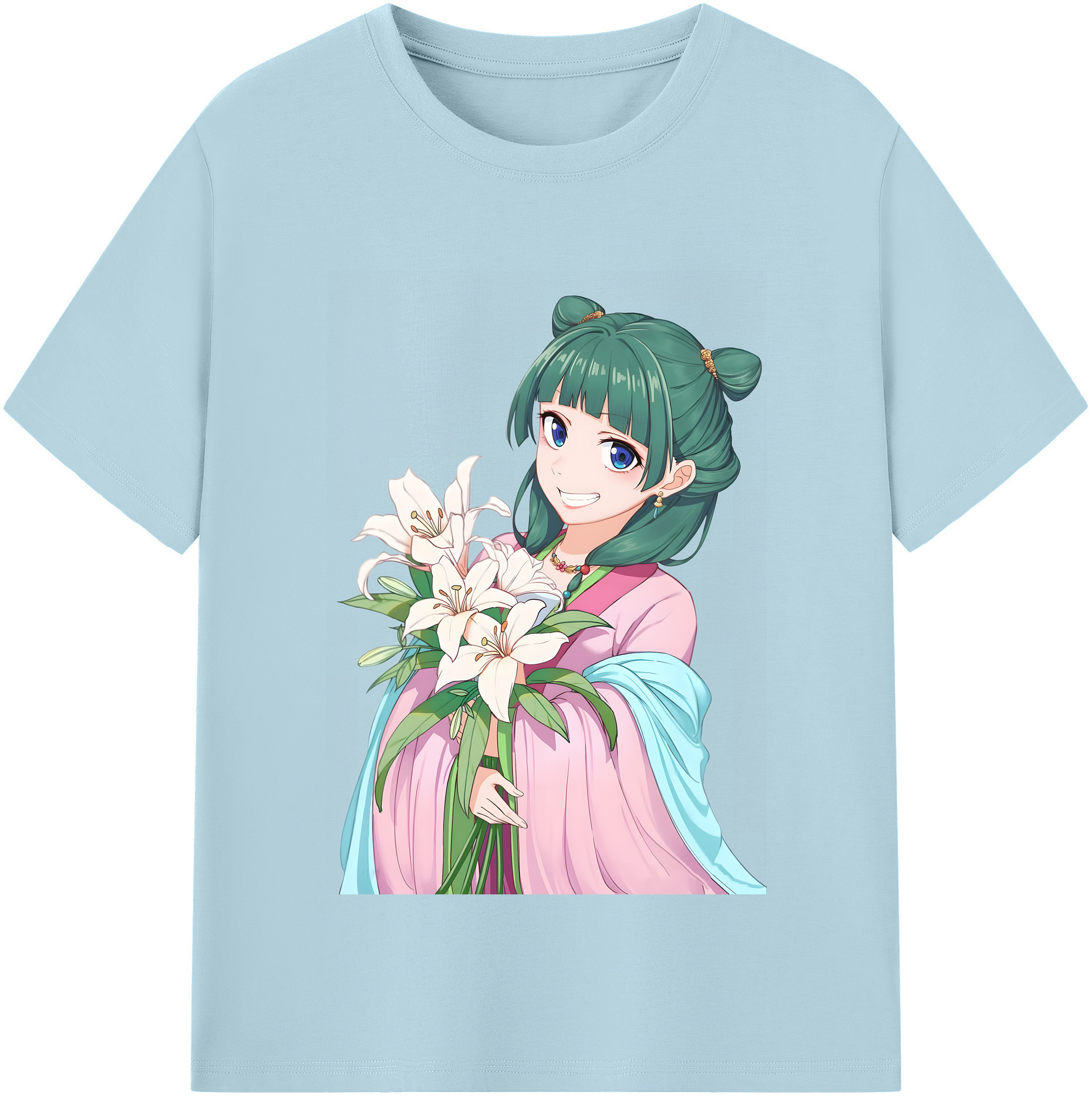 （画像用） 薬屋のひとりごと The Apothecary Diaries 綿100％半袖Tシャツ（フロントプリント）